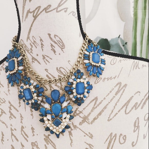 Jewelry - Blue Women's Statement Necklace Chunky